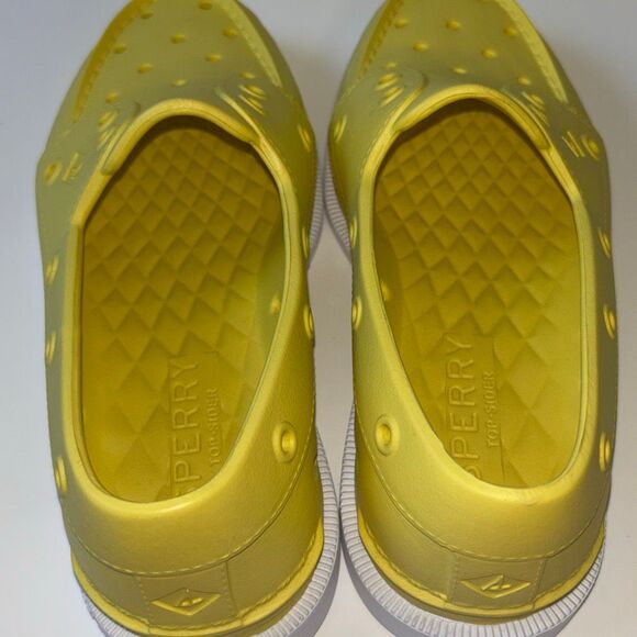 New Unisex Sperry Top Sider Float Boat yellow shoe deck W 7.5 - Picture 5 of 7